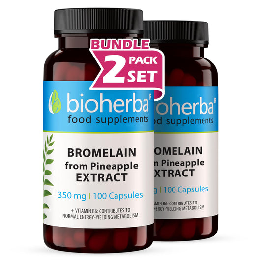 BROMELAIN Capsules - 350 mg High-Potency Digestive Enzyme Support - 200 Count for Enhanced Health and Wellness by BIOHERBA