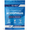 Acidophilus Probiotic Tablets | 6 Billion CFU | Probiotic Supplement for Women & Men | 120 Vegan Tablets | by Horbaach
