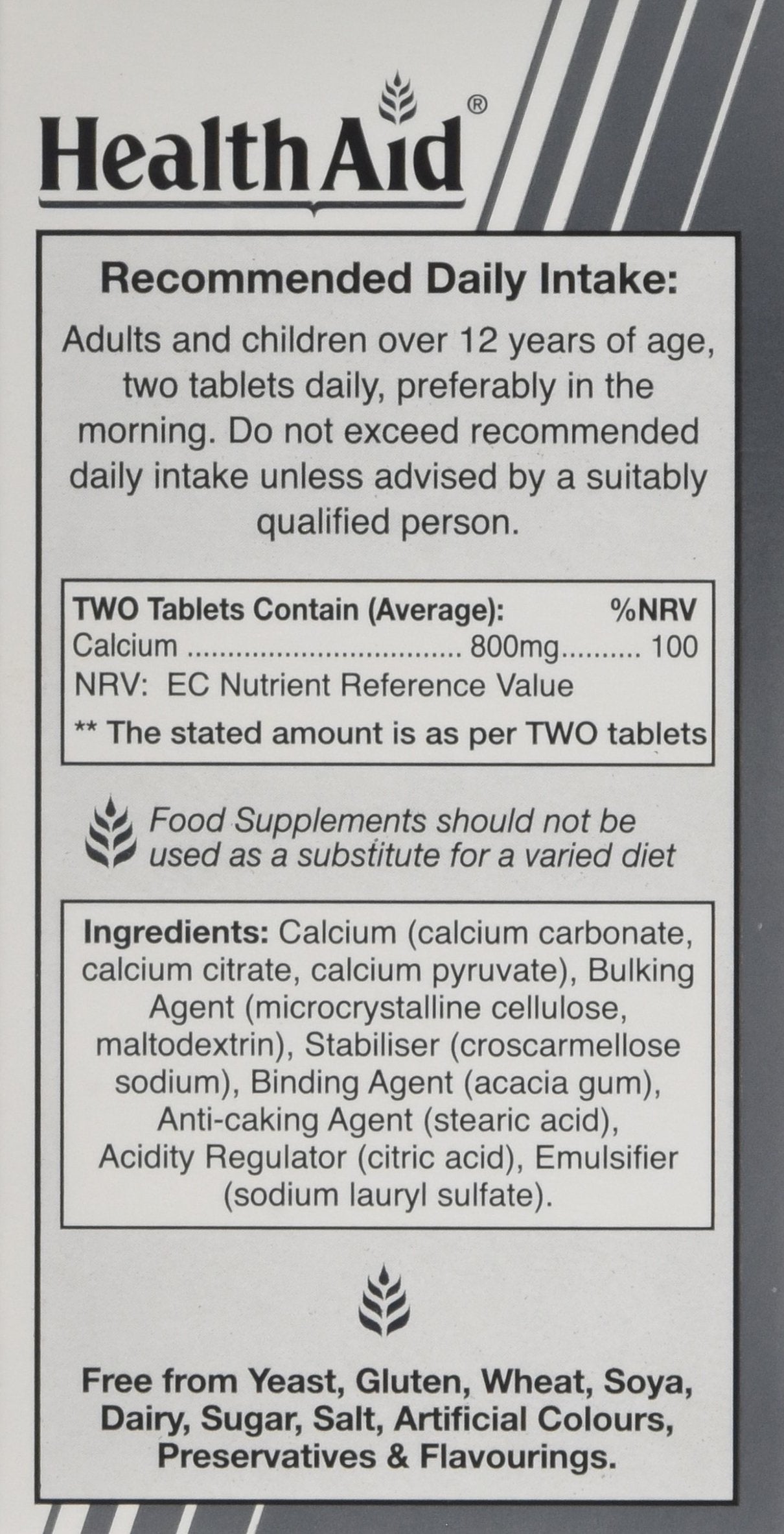 HealthAid Calcium Complete 800mg - 120 Tablets