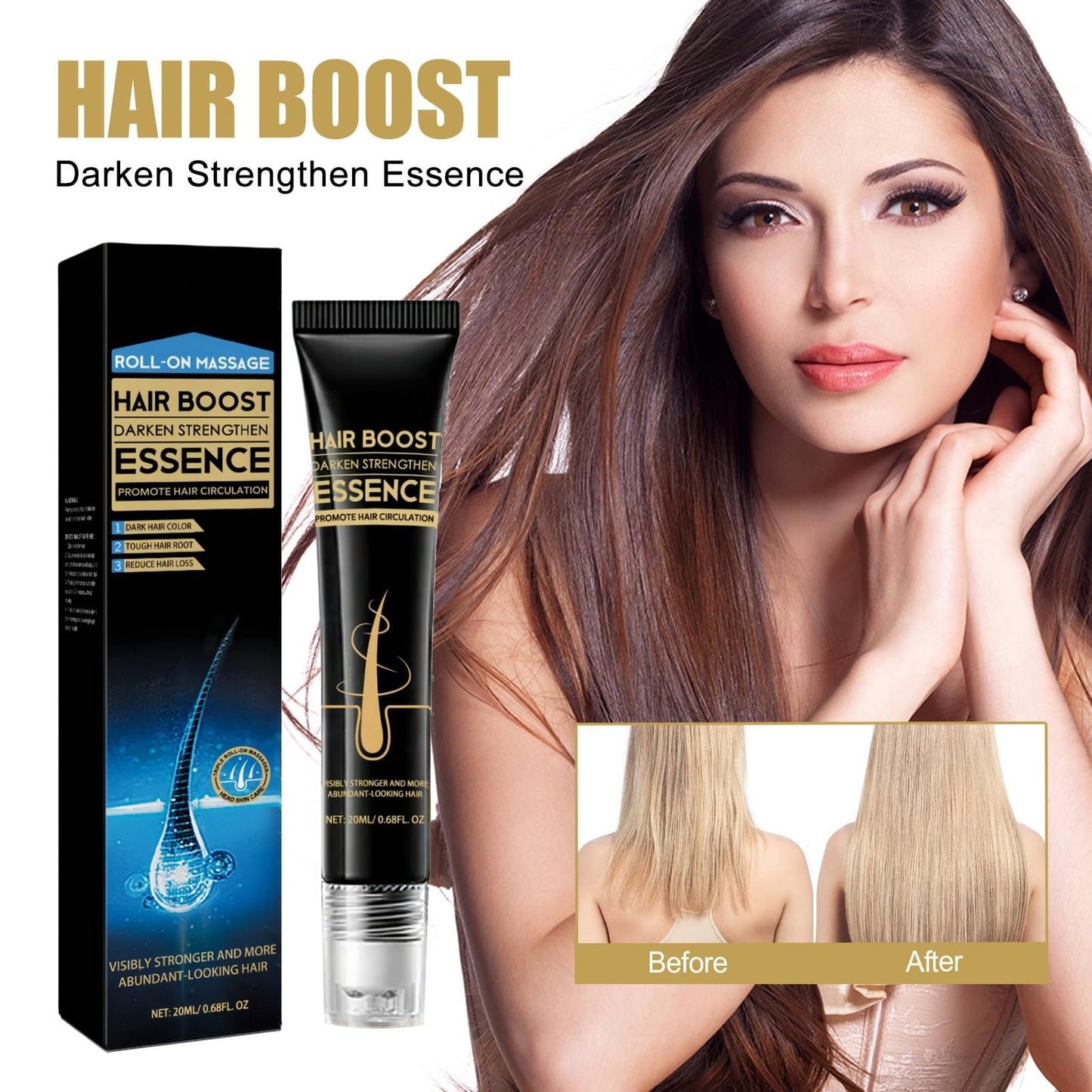 SingHao 2Pcs Hair Growth Roll-On Massage Essence,Anti H/air Loss Serum,Hair Regrowth Treatment,Hair G/rowth Se/rum Roll On,Roller Ball Ha/ir Care Oil,Hair Treatment for Hai/r Loss,Hair Serum for Hair Growth