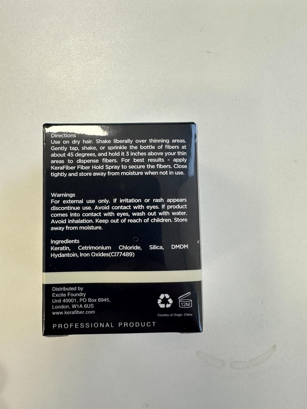 KeraFiber Professional Hair Building Fibres - Natural Keratin Hair Thickener Fibres, Medium Brown (5g/0.17oz) - Travel Pack