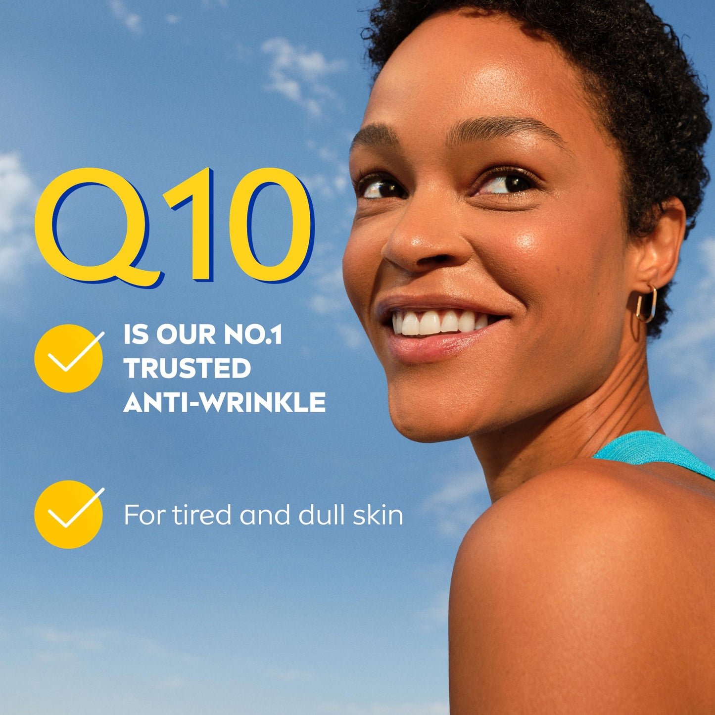 NIVEA Q10 Anti-Wrinkle Energy Revitalising Eye Cream (15 ml), Anti-Age Formula with Vitamin C, Q10, and GLYCOSTOP, Vitamin C Eye Cream to Reduce Appearance of Dark Circles and Crow's Feet