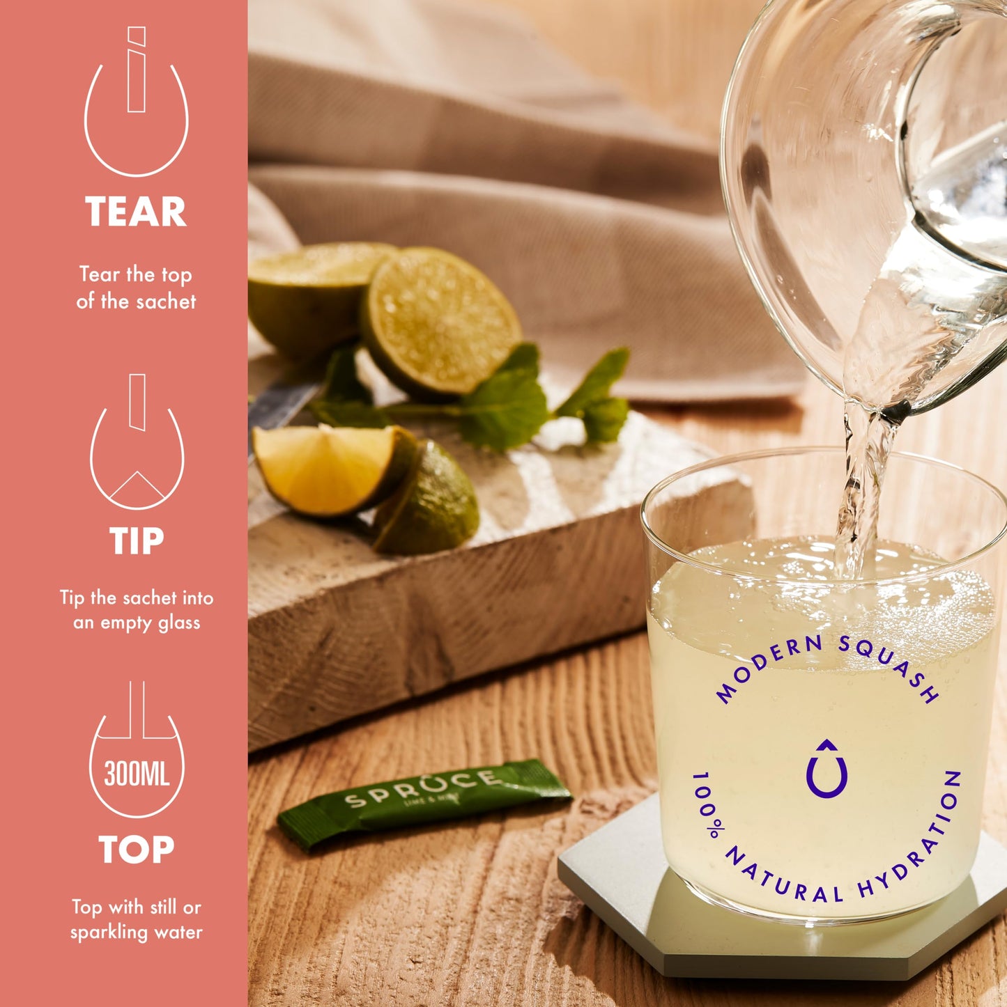 Spruce Natural Water Flavouring With Vitamins – Black Cherry – No Sugar – Made With Real Fruits – Perfect For Hydration – 12 Drinks – Just Add Water – Squash Cordial