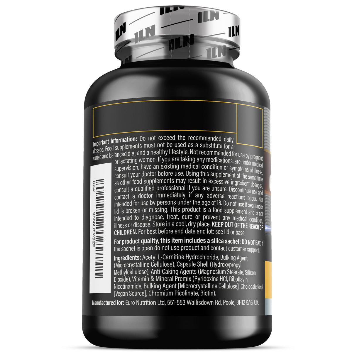 Iron Labs Nutrition Acetyl L Carnitine Capsules (ALCAR) for Men & Women – 2000mg Acetyl L-Carnitine – Plus 6 Added Nutrients (120 Capsules)