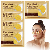 24 Gold Under Eye Masks, Gold Collagen Eye Masks for Puffy Eyes, Under Eye Gel Patches for Dark Circles, Anti Wrinkle, Skincare, Look Younger and Less Tired, Moisturize Your Skin (5 PCS)