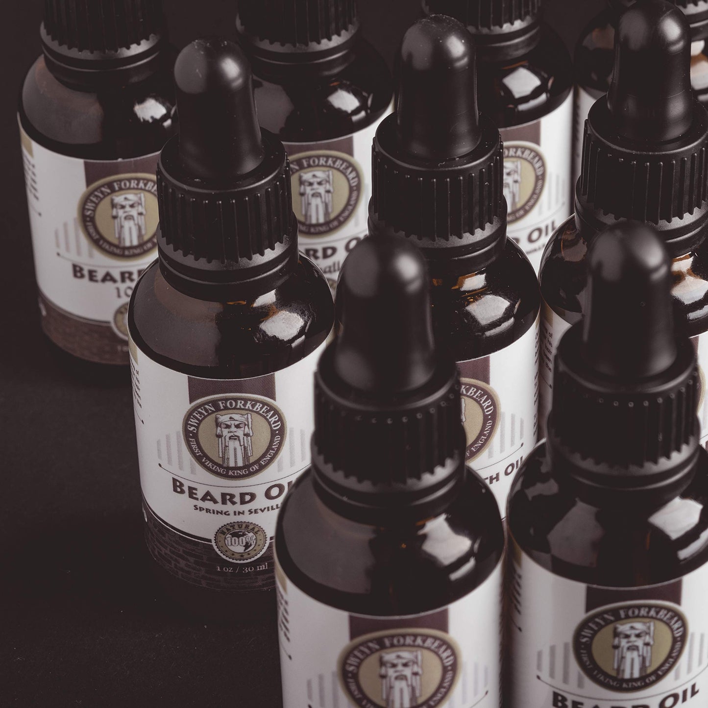 Beard Oil British Gentleman 100% Natural & Organic by Sweyn Forkbeard - A Beard Softener and Deep Conditioner For Men