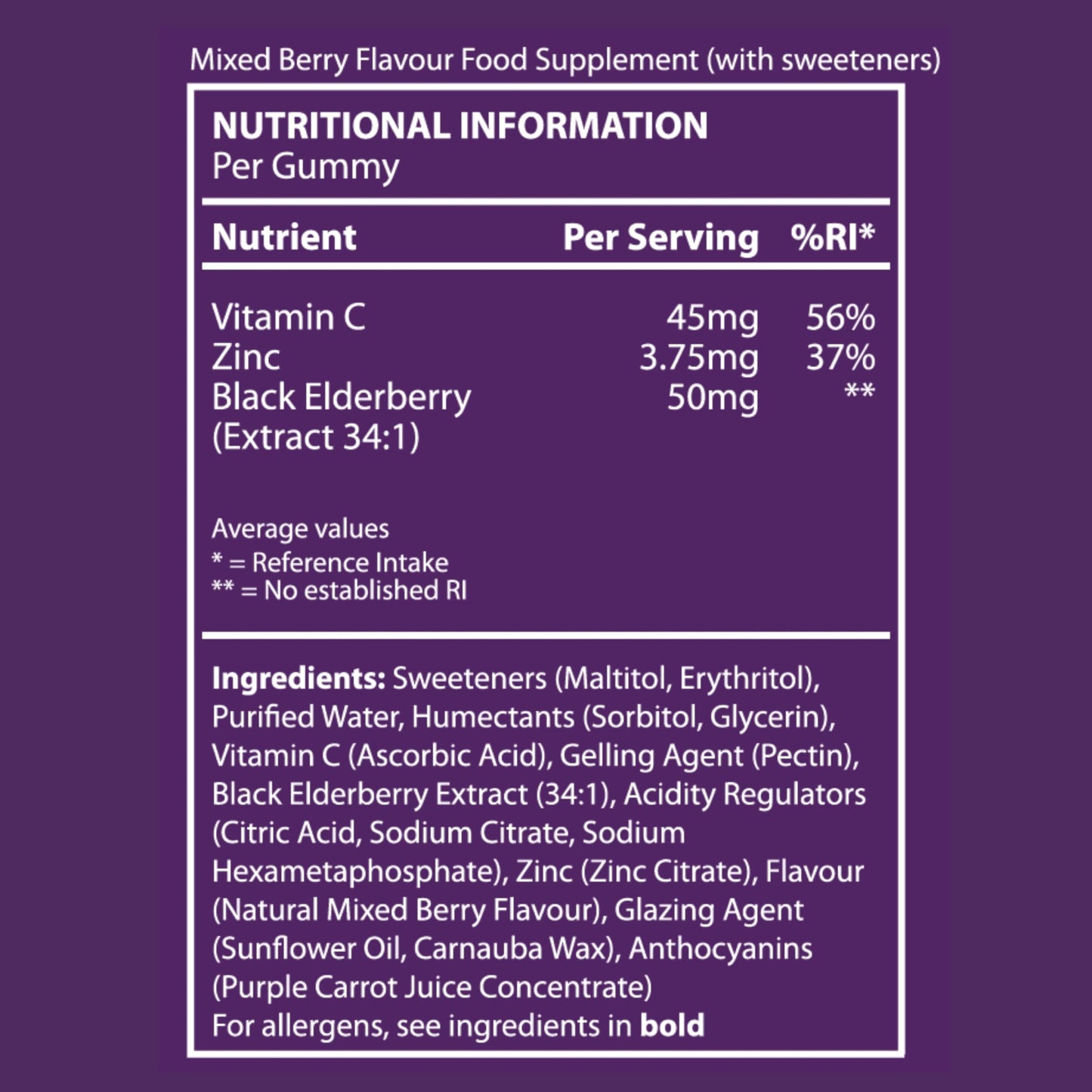 Bio Mirco BioMirco Kids Immune Support Vitamins, Zinc for Kids, Immune System Booster, Triple Immunity Gummies, Delicious Taste Children's Gummy with Vitamin C, Zinc and Natural Elderberry, Daily Immunity