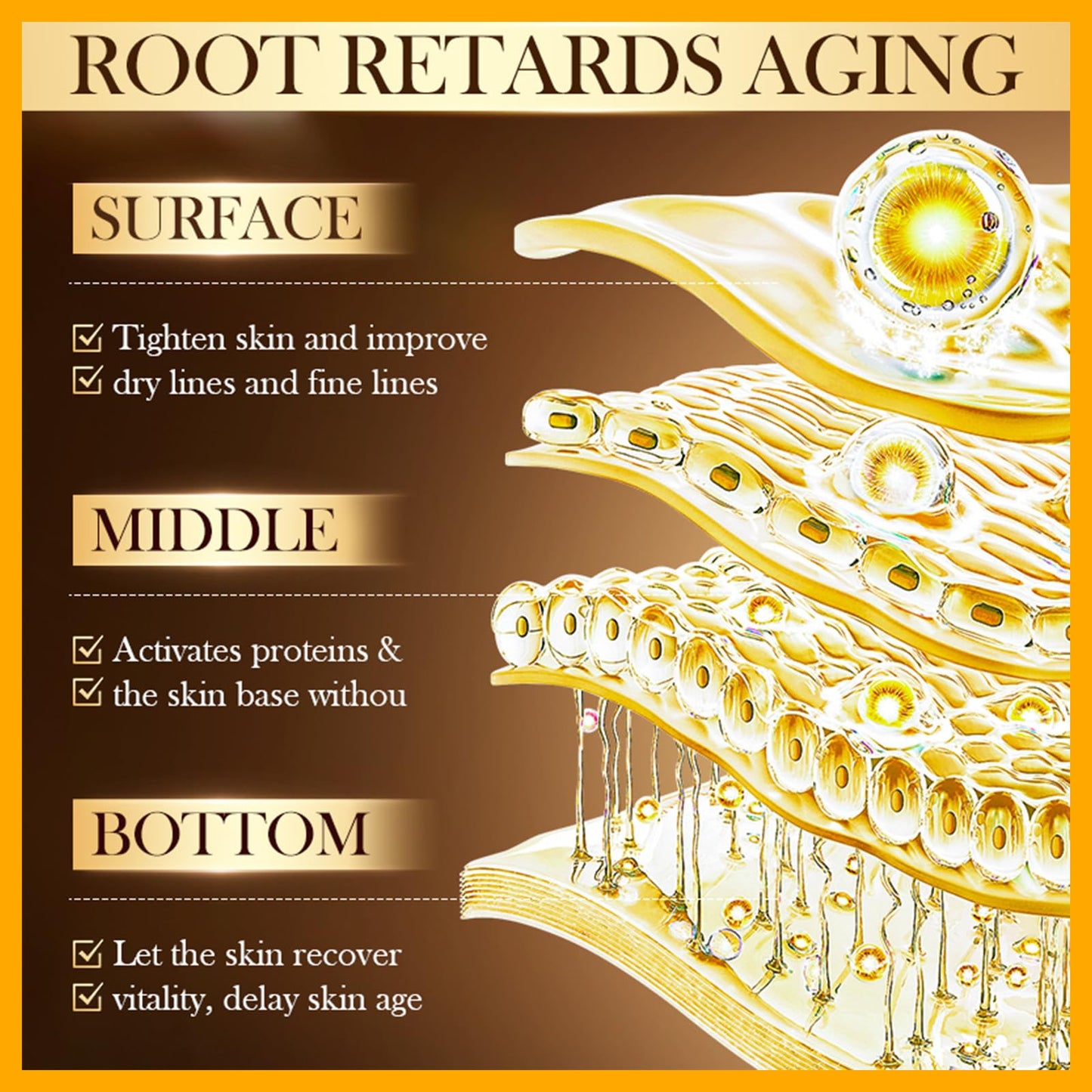 Caviar DNA Sodium Anti-Wrinkle Cream, Collagen Firming Cream, Anti Wrinkle Firming, Caviar + DNA Sodium + Collagen, Full Face Cream, Moisturise Restore Skin Vitality 50 ml