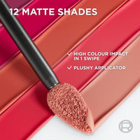 L'Oreal L'Oréal Paris Liquid Lipstick, Intense Colour, Longwear Matte Formula with Hyaluronic Acid, Transfer- and Smudge-Resistant, Infallible Matte Resistance, Shade: 500 Wine Not
