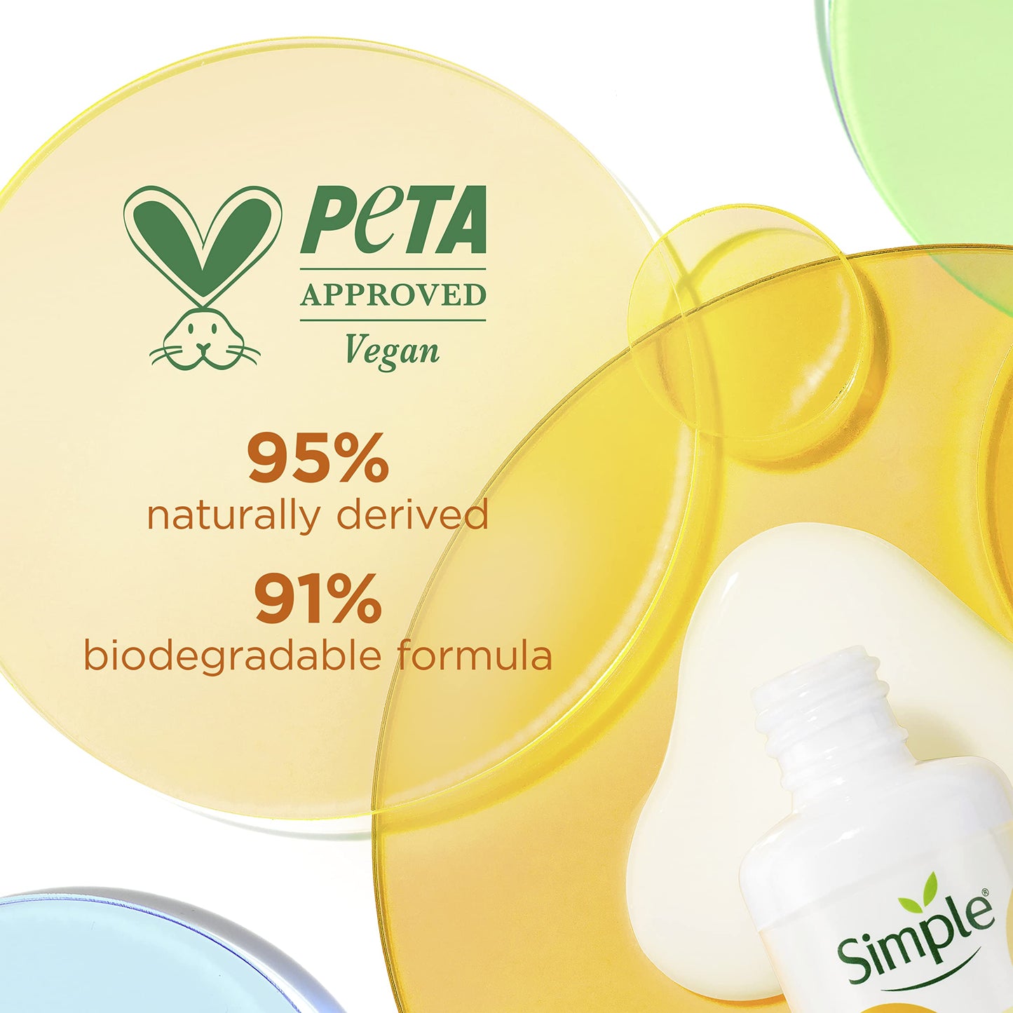 Simple 10% Vitamin C + E + F* Booster Serum Serum Skin Care Product Suitable for all Skin Types for Youthful, Glowing Skin 30 ml
