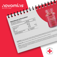 Novomins Cranberry & D Mannose Gummies - Cranberry Supplement for Urinary Tract Health and Better Bladder Control - With Zinc, Magnesium, and D-Mannose Powder - Vegan & Gluten-Free - 60 Inulin Gummies