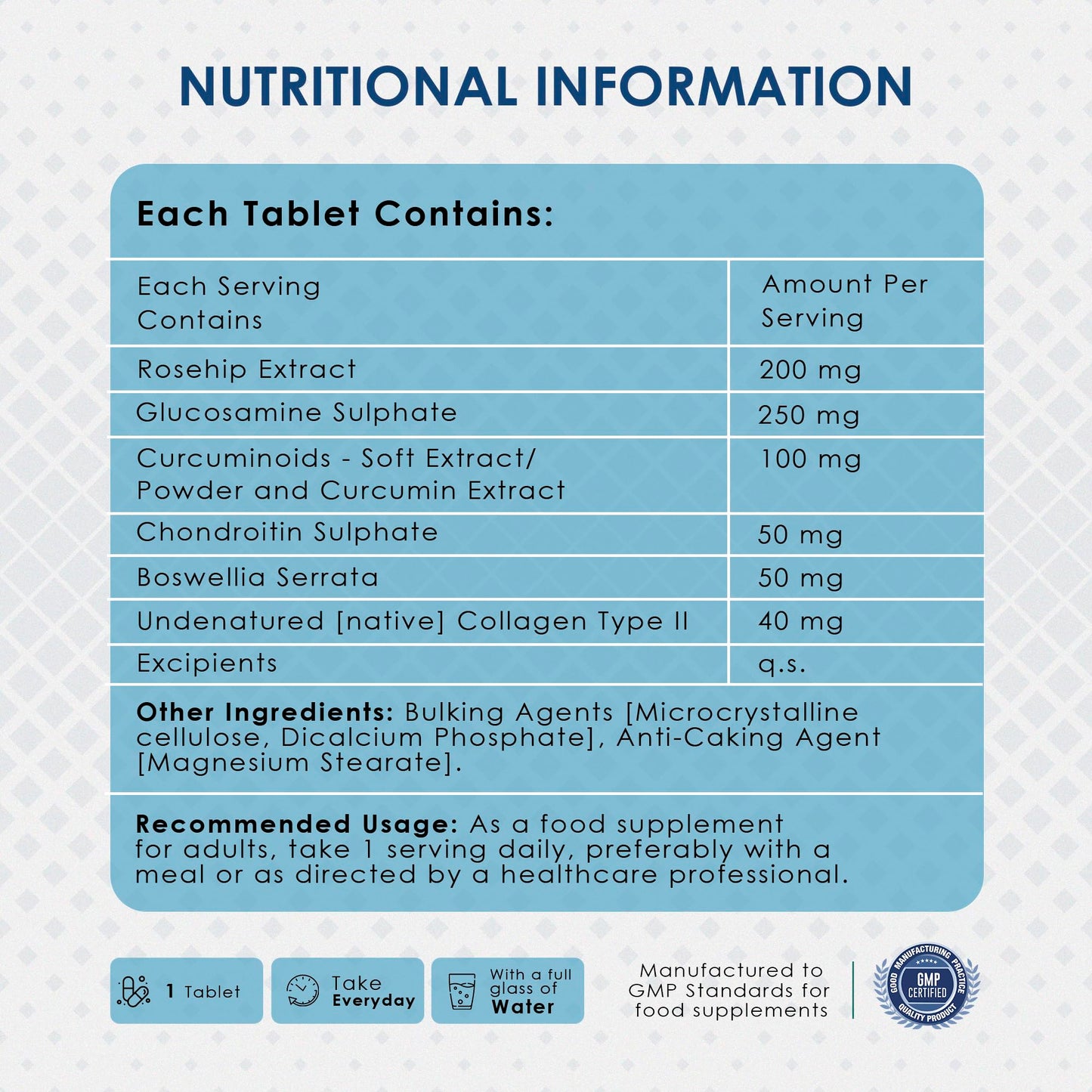 AMBROSIAL Ambrosial Glucosamine Chondroitin Joint Care Supplements for High Mobility & Flexibility | High Strength Glucosamine Chondroitin with Curcumin, Collagen, Boswellia & Rosehip Extracts | 120 Tablets