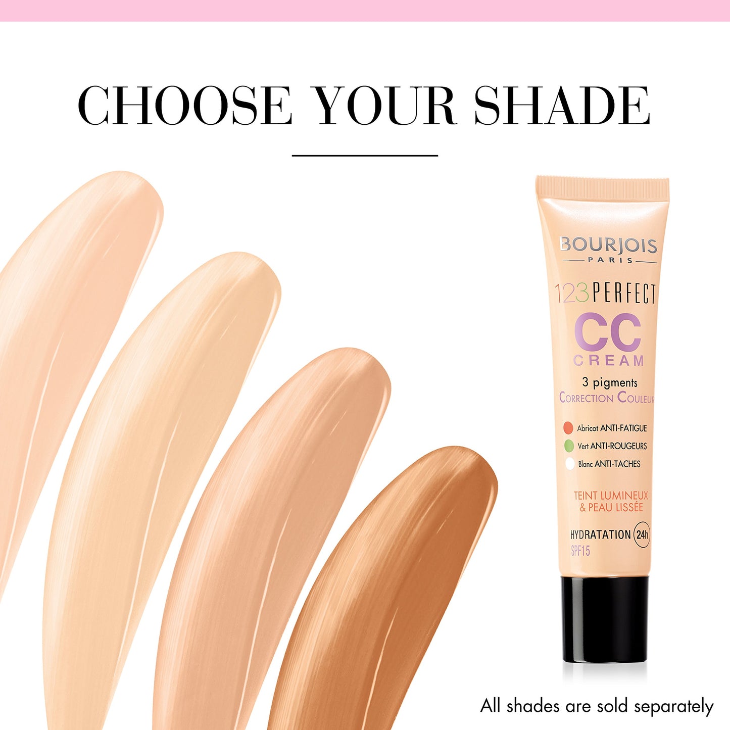 Bourjois 123 Perfect CC Cream Colour Correcting 32 Light Beige, 3ml, 357320