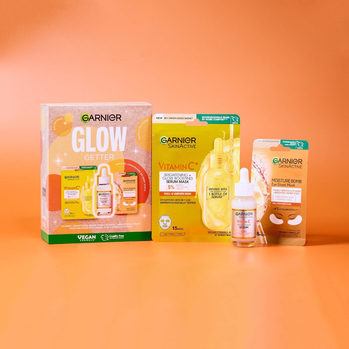 Garnier Glow Getter Giftset - For dull skin - Reduces the appearance of dark spots & enhances glow