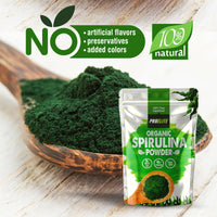 Organic Spirulina Powder 500g Natural Immune Booster | Premium Superfood Super Greens Spirulina Powder | Rich in Essential Vitamins & Minerals Vegans & Vegetarians by PROELITE