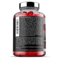 Test Xtreme Gummies for Men (60 Gummies) - High Strength Booster for Men - Mixed Berry Flavour - Features Maca, Ginseng, Zinc and Selenium - Sugar Free & Vegan Suitable