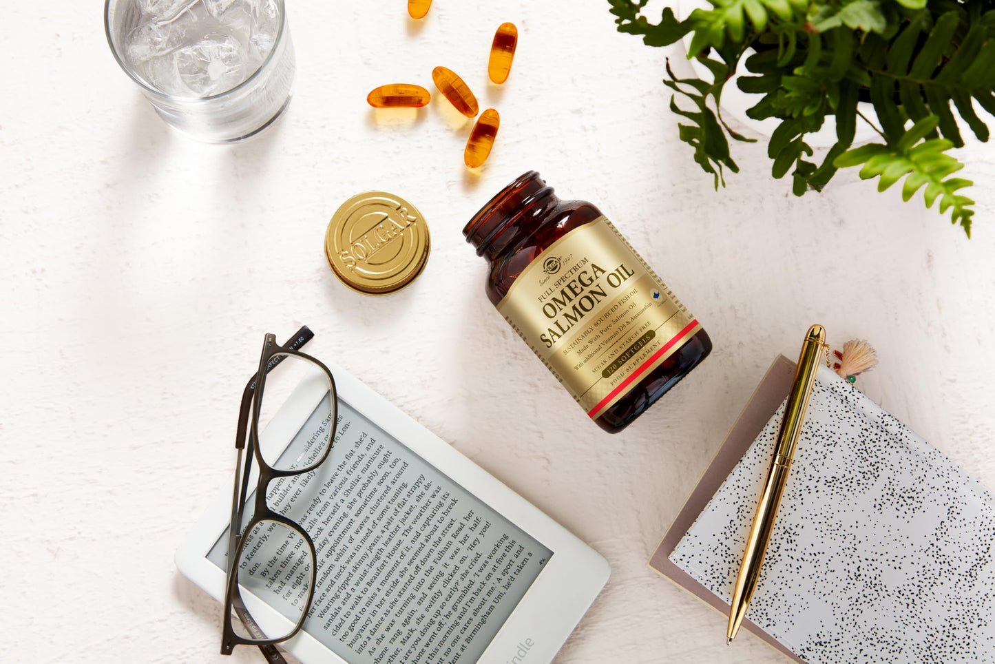 Solgar Full Spectrum Omega Softgels - Pack of 120 - Fish Oil Supplement for Immunity, Brain and Eye Health - With Omega 3, 6, 9, EPA & DHA - Vitamin D3 & Antioxidants