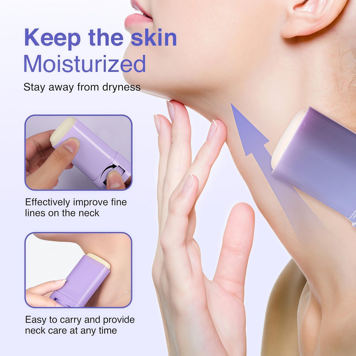 TMYIOYC ANGEL SILK Retinol Neck Firming Cream - Best for Tightening Sagging Skin, Collagen Neck Cream for Sagging and Tighten, AH-8 Tighten and Lift Neck Care Stick (2pcs)