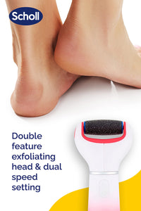 Scholl Velvet Smooth Electronic Foot File, Pink