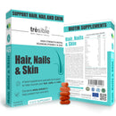 Tresible Trésible Skin Hair & Nails Vitamins for Women & Men (4-Week Supply) - Veg Biotin Tablets, High Strength Biotin Supplements with No Synthetic Binders, Hair Skin Nails Vitamins, Biotin Hair Growth