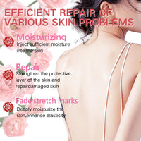 ISBEAUSOLS Vc Body Oil Gel - Body Oil for Women - Body Skin Care Oil Gel for Face,Body,Arm,Leg - Natural Vitamin C Essential Oils for Dry Skin - Hydrating Skin Care,Nourish,Watery Oil Texture (200ML, Rose)
