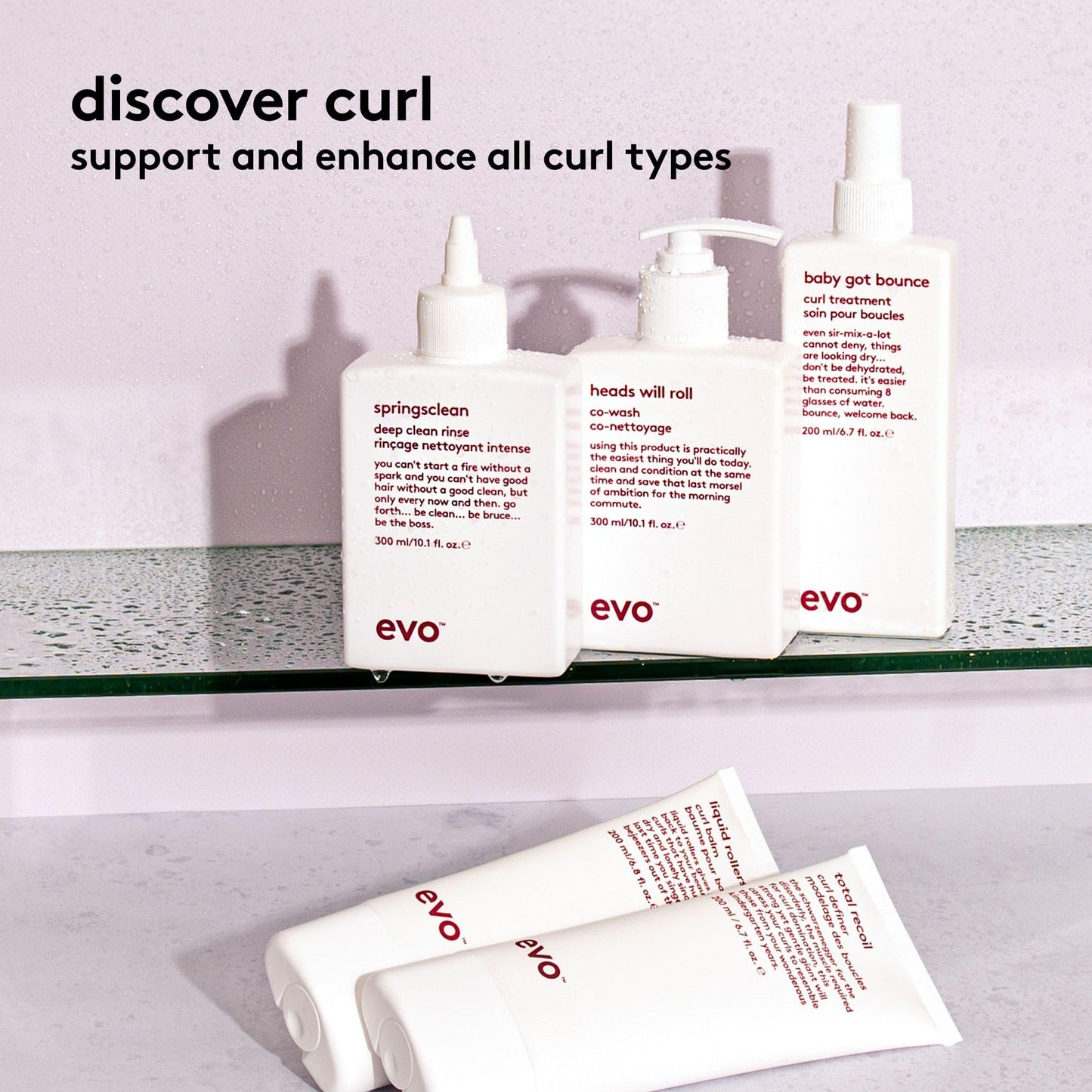 EVO evo Total Recoil Curl Definer - Strong Hold Defining Cream - Enhances Natural Curl Pattern & Reduces Frizz - Humidity Control - Travel Size, 30ml / 1.01fl.oz