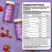 SUNNA SUPPLEMENTS Halal Hair, Skin & Nails Gummies – Biotin, Zinc & multivitamins Gummies for Hair Growth, Strong Nails & Radiant Skin – Gelatin-Free, Vegan Hair Vitamins for Women & Men – 60 Gummies