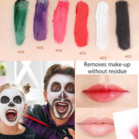 GEEWHILE Black Lipsticks for Women Long Lasting Black Liquid Lipstick, Waterproof Matte Liquid Lipstick Highly Pigmented Black Matte Lipstick Moisturised Black Lip Gloss for Halloween Cosplay