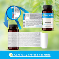 SPIRULINA Capsules 360 mg - 300 pcs Premium Superfood Supplement for Health and Vitality by BIOHERBA