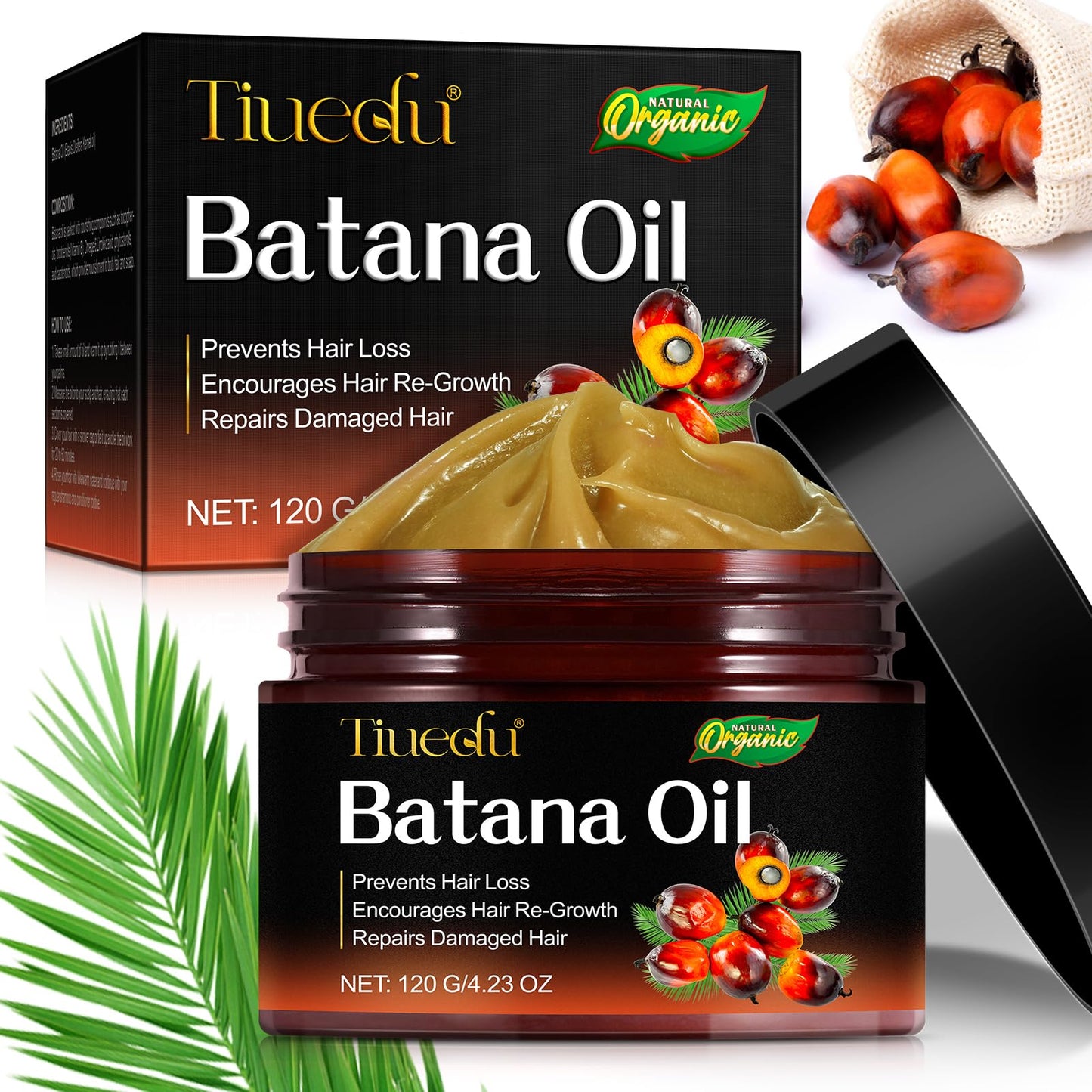 Generic Oil for Hair Growth, Raw Batana Oil, as Hair Mask, Scalp and Hair Oil.100% Pure Unrefined and Organic Hair Growth Oil, Prevent Hair Loss,Repair Splitting,Drying Hair,for Thicker Healthier Hair