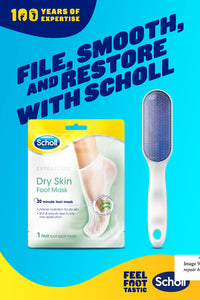 Scholl Nano-Glass Foot File and Callus Remover - Comfortable, Gentle Hard Skin and Callus Removal