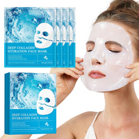 Lxitian Collagen Face Masks Skincare, Collagen Mask with Hyaluronic Acid,Hydrogel Collagen Mask Overnight Face Mask,Real Deep Hydrating Face Mask,Pore Minimizing,Firming Anti Wrinkle Aging Lifting,Deep Repair