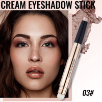 Erinde Shimmer Eyeshadow Stick, Single Eyeshadow, Light Gold Glitter Eyeshadow Pencil Crayon, Cream Eyeshadow Stick Pencil, Pearlescent Sleeper Eye Shadow for Eye Makeup 03#