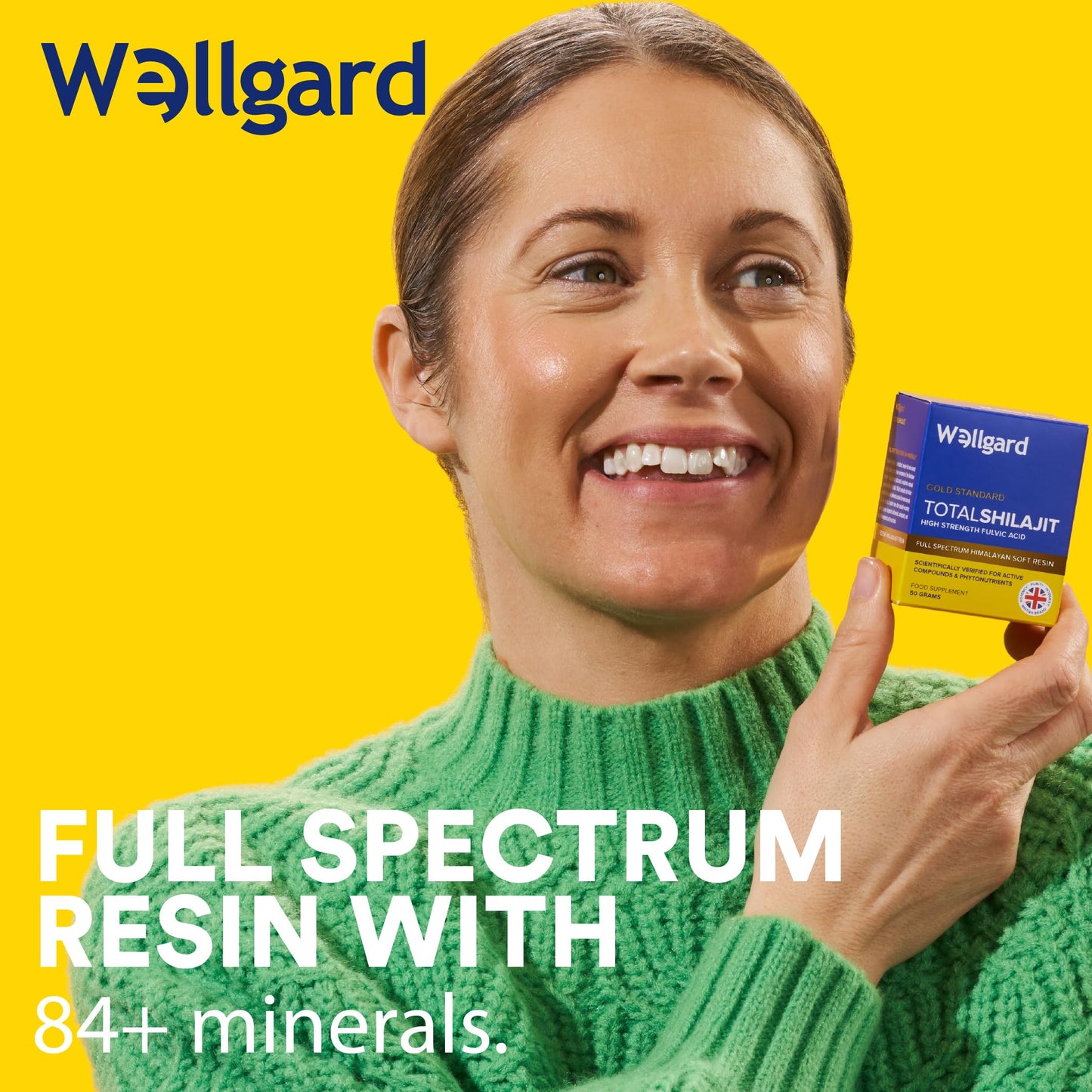 Wellgard Total Shilajit 50g - Scientifically Verified High Strength Fulvic Acid Soft Resin Himalayan Shilajit