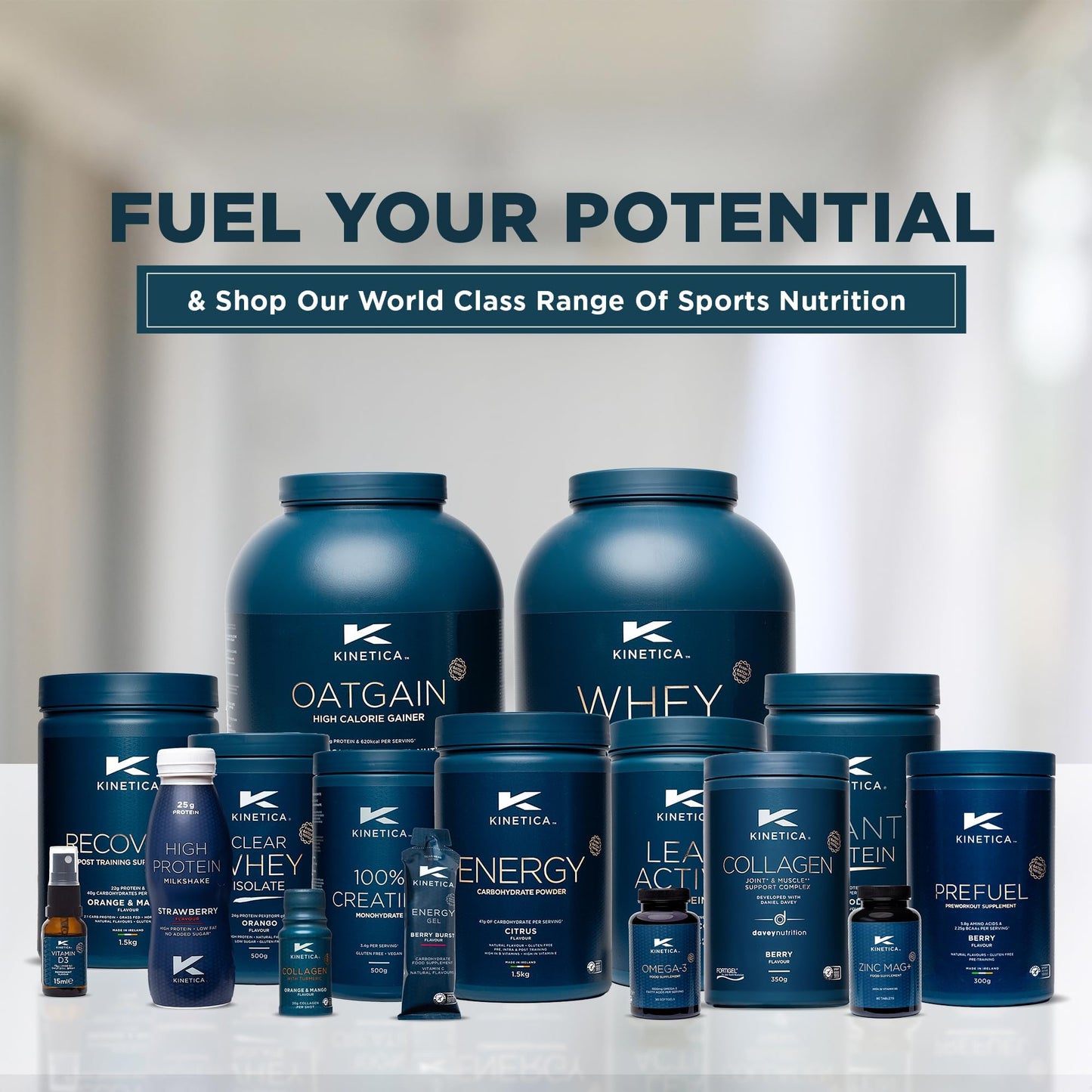 Kinetica Sports Prefuel Pre Workout -Berry Flavour | 5.8g Amino Acids Blend, 2.25g BCAA's & 94mg Caffeine/Serve, 30 Servings/300g| With Essential Vitamins, Minerals|Supports Performance & Energy Boost