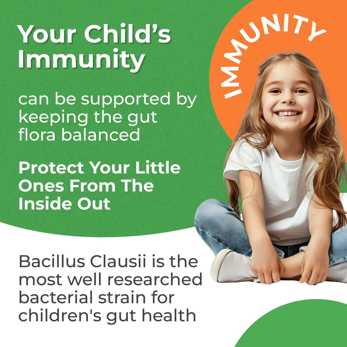 BIOGUT Biogut Happy Tummies | Kids Supplement Drink |Bacillus Clausii | Helps with Stomach Upset, Diarrhoea & Cramps | Mix with Food or Drinks for Fussy Eaters | 20 Ready-to-Drink Vials