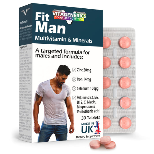 VITAGENERICS Fitman Multivitamins and Minerals 30 Tablets