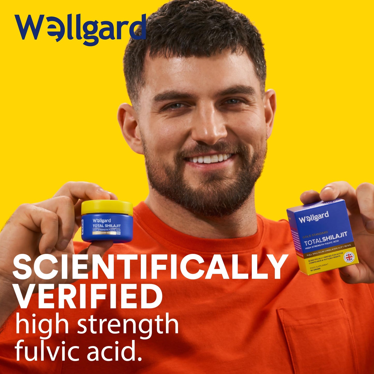Wellgard Total Shilajit 50g - Scientifically Verified High Strength Fulvic Acid Soft Resin Himalayan Shilajit