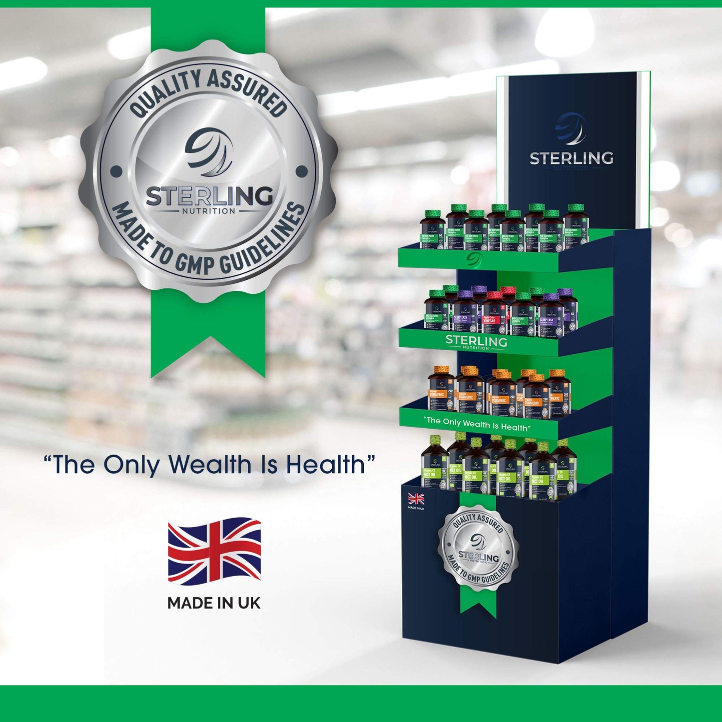 STERLING NUTRITION Bio Cultures Probiotic Complex with 45 Billion CFU with 15 Live Bacteria Strains - Digestive Enzyme Supplements - 90 Super Strength Vegan Capsules - Made in UK - by Sterling Nutrition