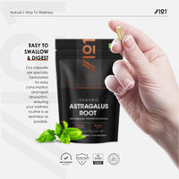ALPHA01 Organic Astragalus 2100mg – Potent & Clean Formula - Organic Certified - Resealable and Recyclable Pouch – 90 Vegan Capsules by Alpha01