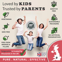 Epigenetics Kids Vitamins A, C & D for Children & Baby | Bones, Vision & Heart | Sugar Free Liposomal Liquid Multivitamin Supplement | 2 Month Supply | 30ml Bottle with Spoon. Vegetarian & UK Made