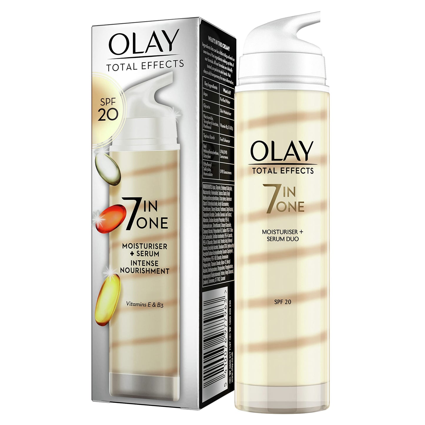 Olay Total Effects Moisturiser And Serum Duo With SPF 20, 40ml