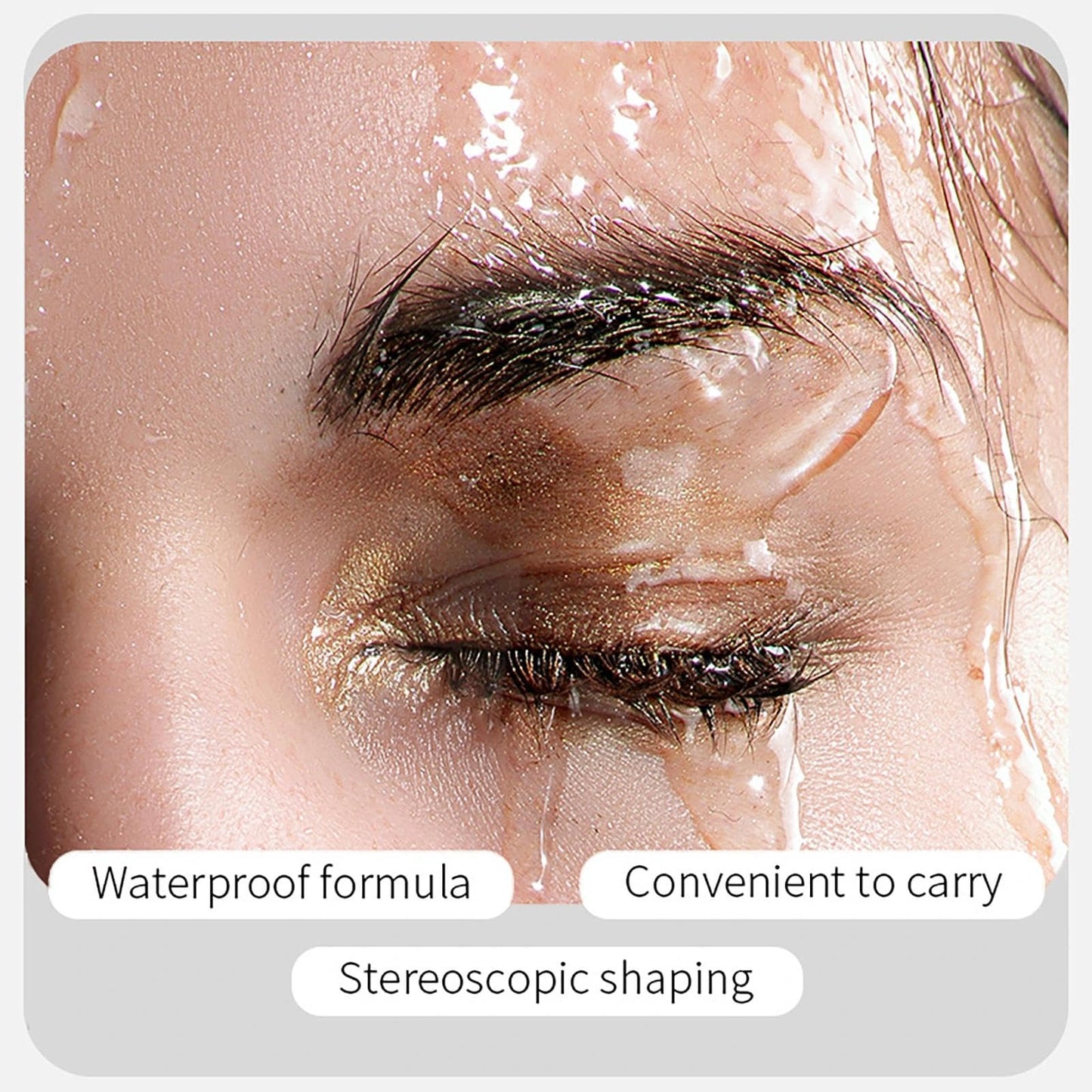 NatrLuxe Light Brown Tattoo Eyebrow Peel-Off Tint Kit With 10 Stencils & Stamp – Semi-Permanent, Waterproof, Lasts Up To 3 Days – Brow Makeup Gift For Women