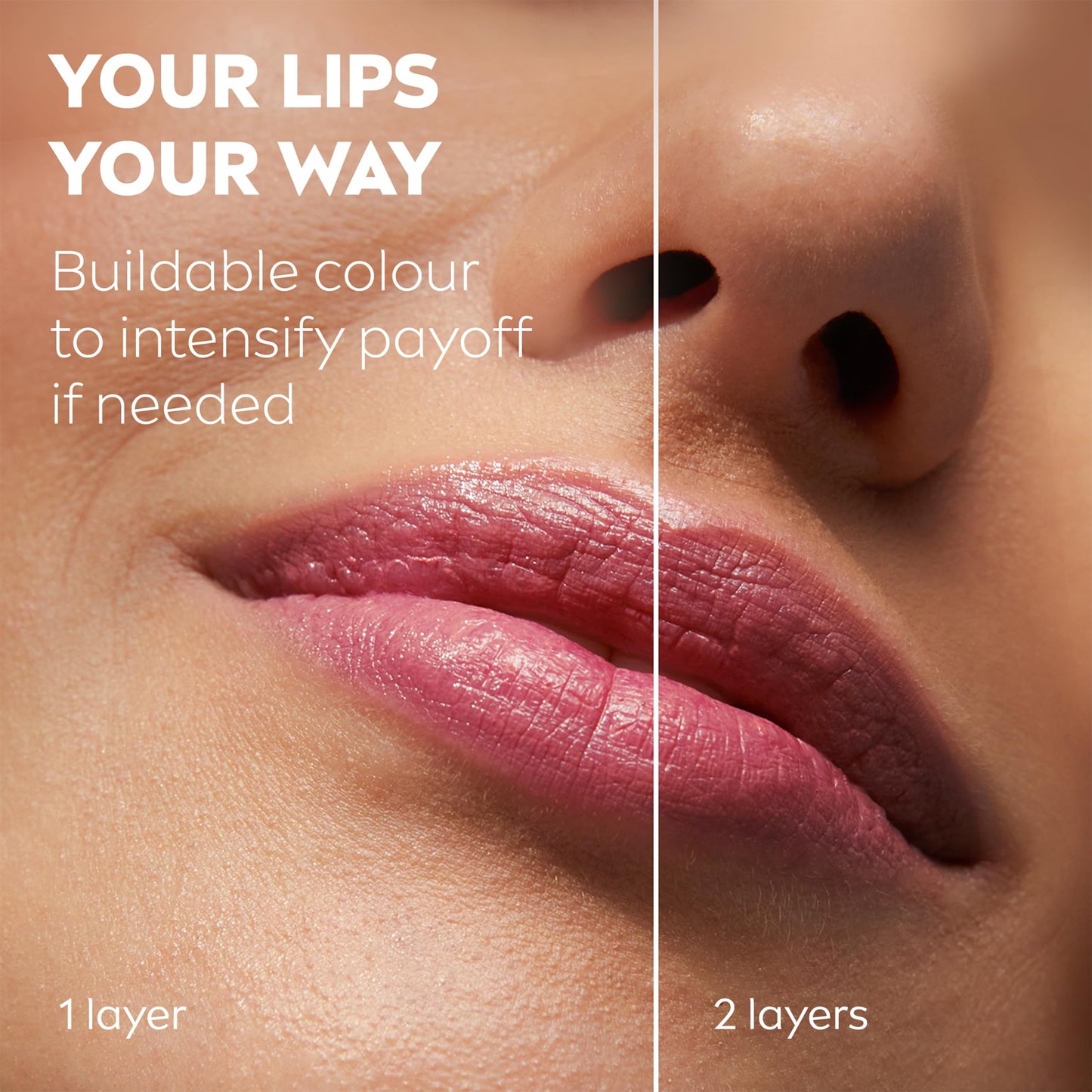 NIVEA Caring Beauty Rose Nude Lip Balm SPF30 (4.8g), 3-in-1 Buttery Lip and Cheek Tint, Rich Colour and 24H Moisturisation with SPF 30 Protection
