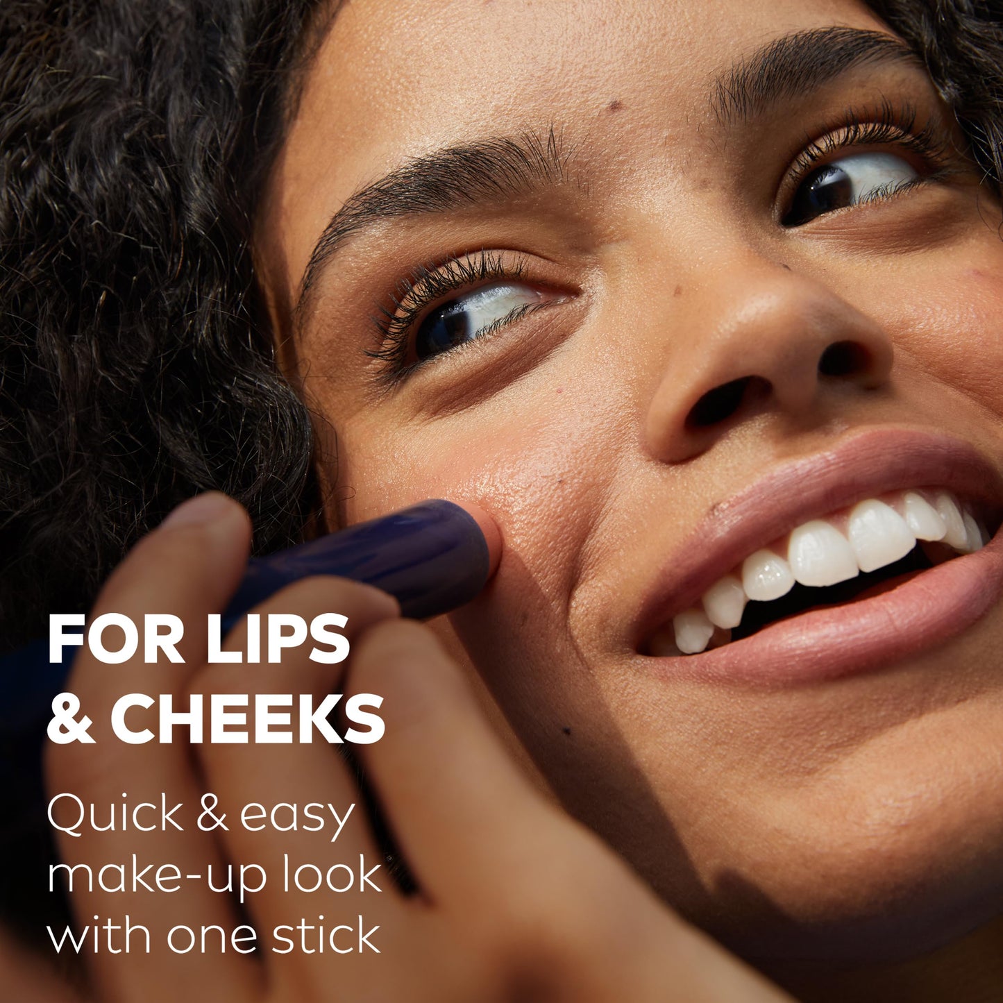 NIVEA Caring Beauty Nude Lip Balm SPF30 (4.8g), 3-in-1 Buttery Lip and Cheek Tint, Rich Colour and 24H Moisturisation with SPF 30 Protection