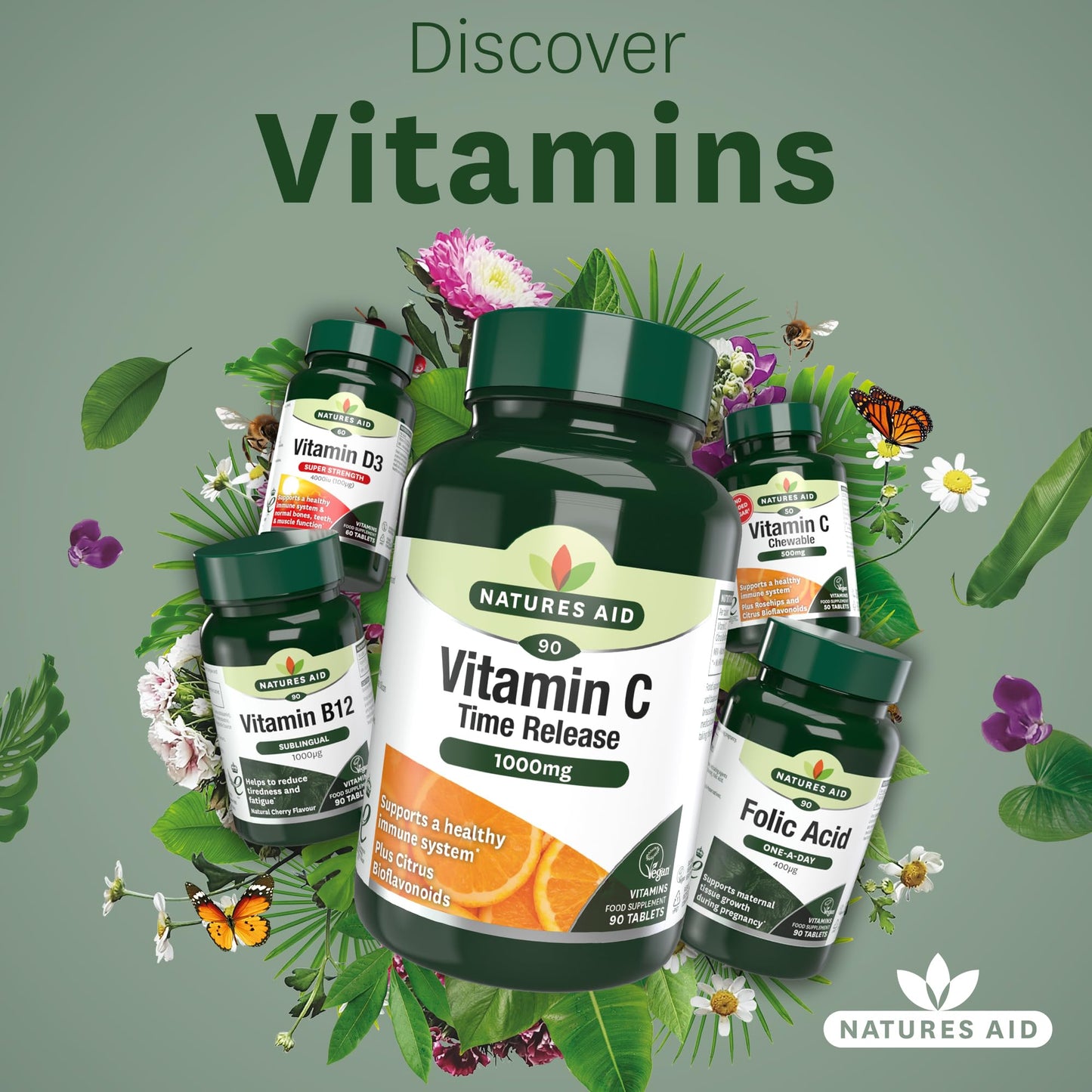 natures aid Natures Aid Vitamin C Time Release Citrus Tablets 1000mg Pack of 90