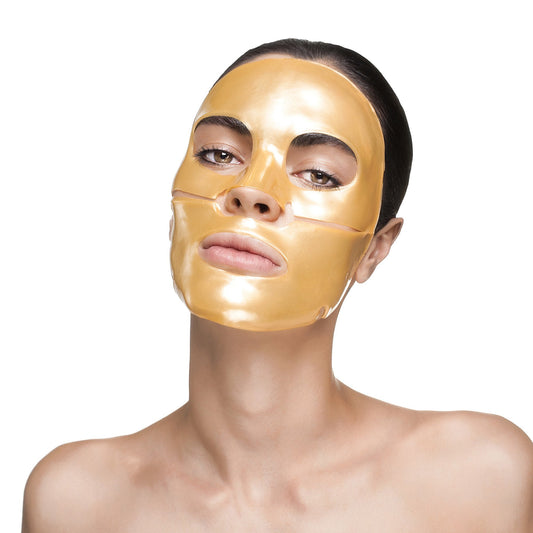 Glamza Infinitive Beauty Collagen Face Masks – Gold Face Mask Hydrates, Rejuvenates & Moisturises Skin (x2)