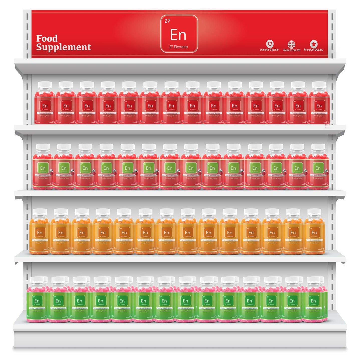 27 Elements Biotin Hair Growth + Multivitamin Gummies | Two Months Supply - 60 Vegan Gummies | Biotin = 300% NRV | Chewable Beauty Vitamins for Adults & Children | Gluten & Palm Oil Free | Made in the UK