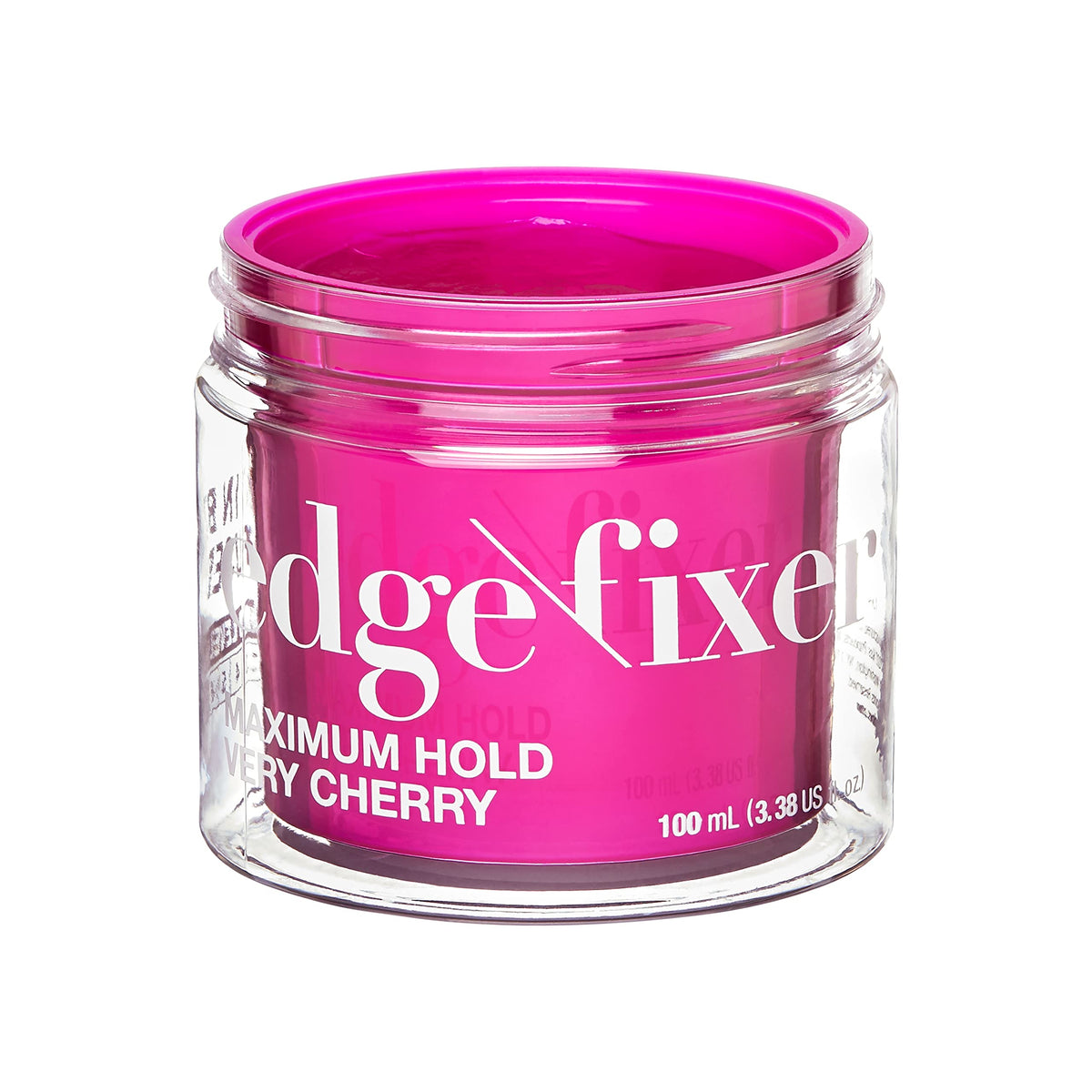 KISS COLORS & CARE Edge Fixer 24 Hour Maximum Hold Edge Wax No Flaking Biotin B7 Infused Hair Gel 3.38 US fl.oz (Very Cherry)