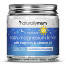 Baby Magnesium Lotion with Calcium & Vitamin D | Support for Sleep, Heart, Bone, Nerve, Gut and Muscle Health | Alternative to Melatonin | Lavender & Chamomile 4.2 fl oz
